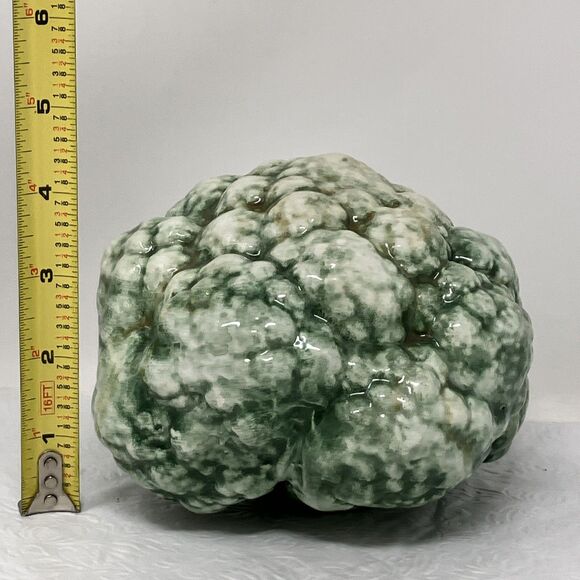 Vintage A Due Tosin Italy Majolica Ceramic Broccoli Art Pottery Vegetable 6x 4” - Picture 2 of 10